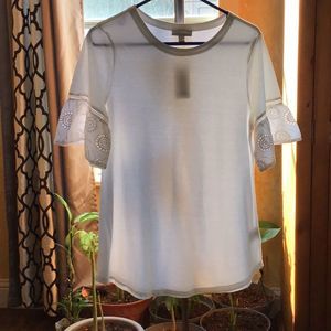 Charter Club Feminine Garden Top Sz M